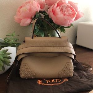 Tod’s “Micro Wave” Leather Handbag